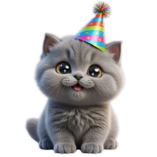 🥳 Стикер «Котомания» для Telegram