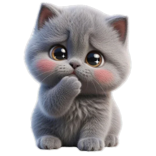 ☺️ Стикер «Котомания» для Telegram