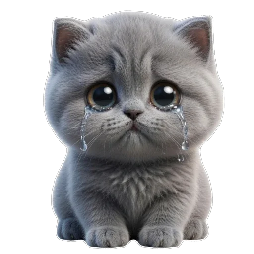 😭 Стикер «Котомания» для Telegram