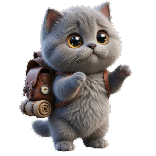 🗺 Стикер «Котомания» для Telegram
