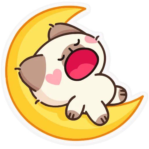 😴 Эмодзи «Набор эмоджи с Котей из ВК в качестве» для Telegram