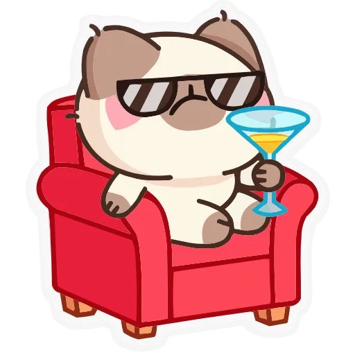 😎 Эмодзи «Набор эмоджи с Котей из ВК в качестве» для Telegram