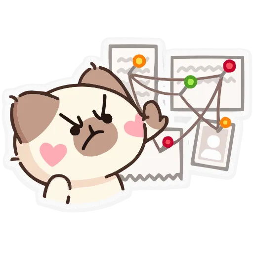 😒 Эмодзи «Набор эмоджи с Котей из ВК в качестве» для Telegram