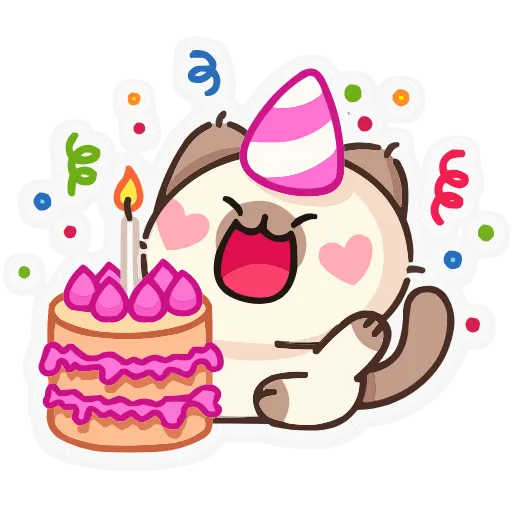 🥳 Эмодзи «Набор эмоджи с Котей из ВК в качестве» для Telegram