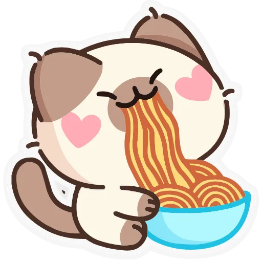 🍜 Эмодзи «Набор эмоджи с Котей из ВК в качестве» для Telegram