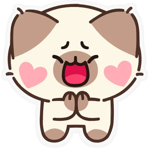 🙏 Эмодзи «Набор эмоджи с Котей из ВК в качестве» для Telegram