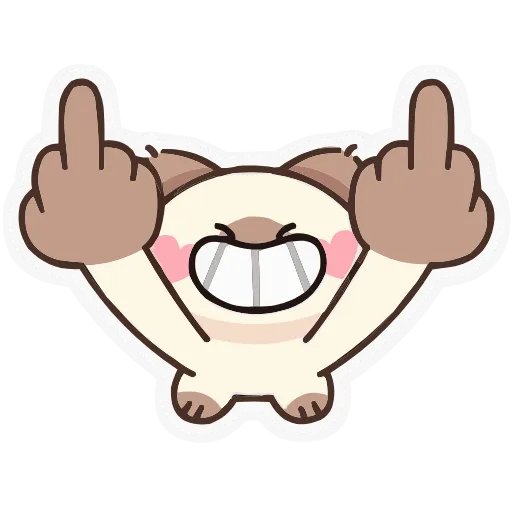 🖕 Эмодзи «Набор эмоджи с Котей из ВК в качестве» для Telegram