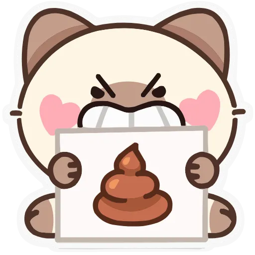 💩 Эмодзи «Набор эмоджи с Котей из ВК в качестве» для Telegram