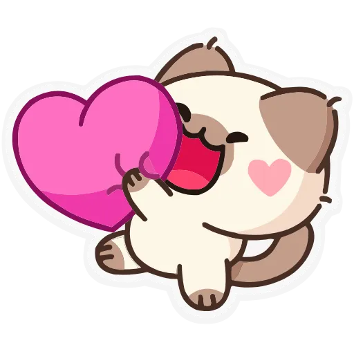 😘 Эмодзи «Набор эмоджи с Котей из ВК в качестве» для Telegram