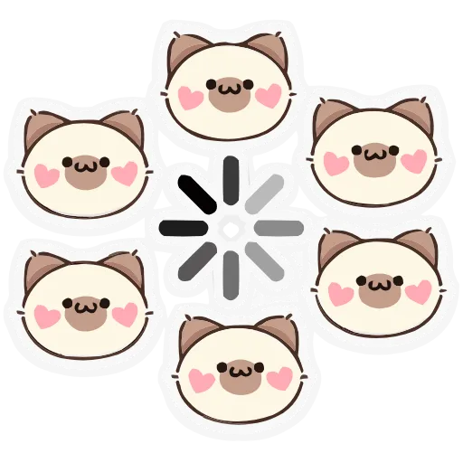 🫥 Эмодзи «Набор эмоджи с Котей из ВК в качестве» для Telegram
