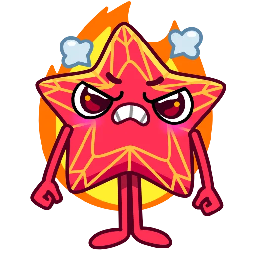 😡 Эмодзи «Кремлёвская звезда» для Telegram