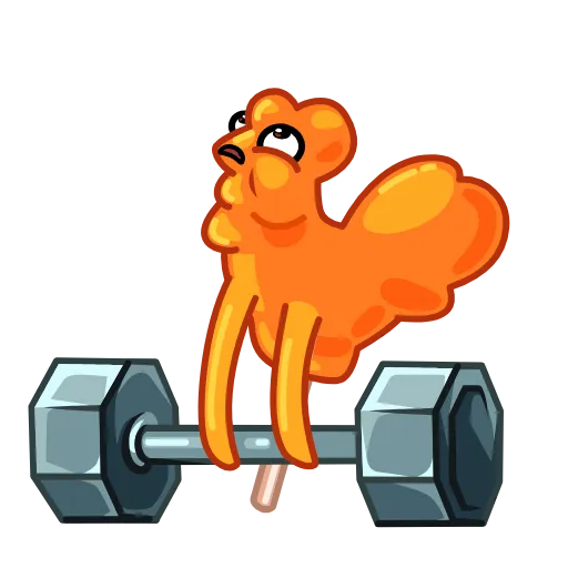 🏋‍♂ Эмодзи «Крендель» для Telegram