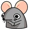 😔 Эмодзи «Крыска Крис» для Telegram