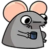 ☕️ Эмодзи «Крыска Крис» для Telegram