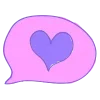 💜 Эмодзи «Буквы, иконки, сердечки» для Telegram