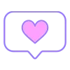 💜 Эмодзи «Буквы, иконки, сердечки» для Telegram