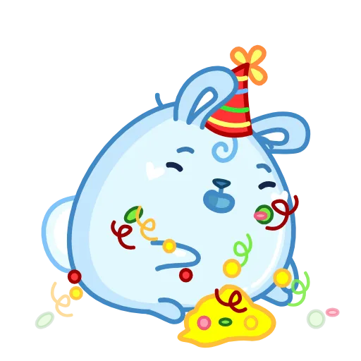 🥳 Эмодзи «Кроль - анимированные смайлы с кроликом» для Telegram
