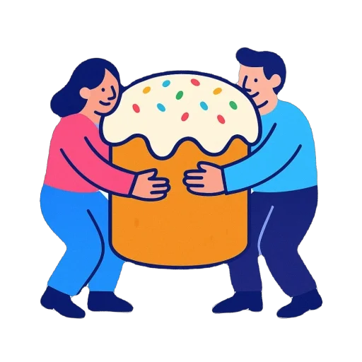 🫥 Стикер «Kulichi AI» для Telegram