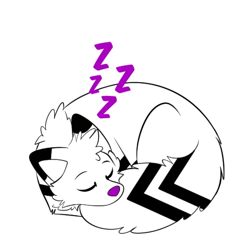 😴 Стикер «Kuro» для Telegram