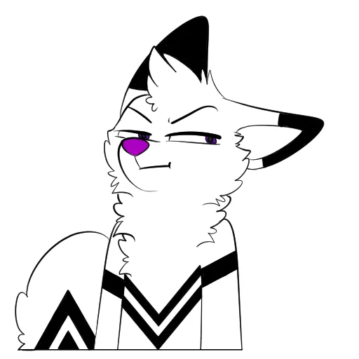🤨 Стикер «Kuro» для Telegram