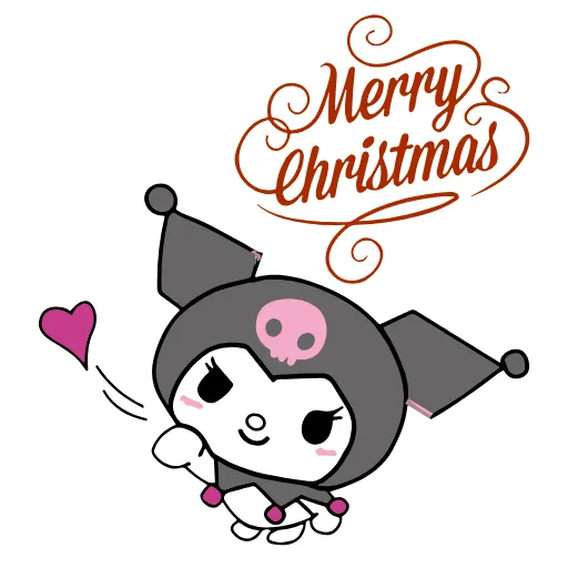 ❤️ Эмодзи «Kuromi Xmas ×» для Telegram