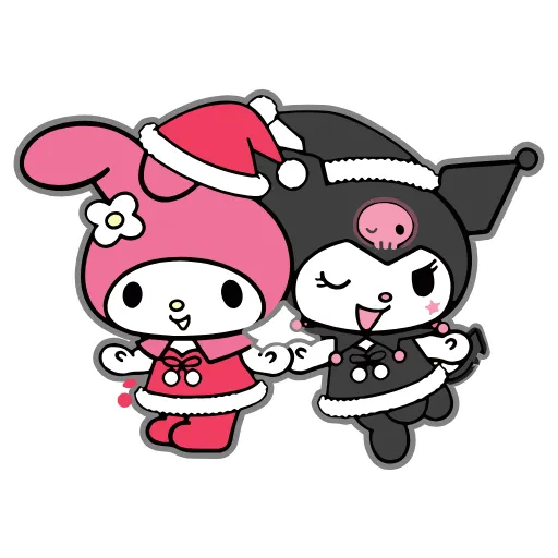 😘 Эмодзи «Kuromi Xmas ×» для Telegram