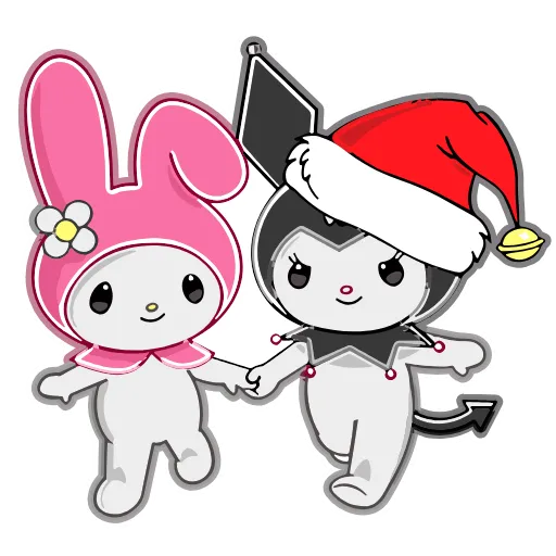 🥰 Эмодзи «Kuromi Xmas ×» для Telegram