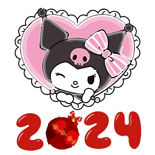 ❤️ Эмодзи «Kuromi Xmas ×» для Telegram