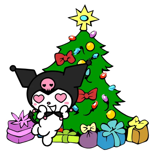 💋 Эмодзи «Kuromi Xmas ×» для Telegram
