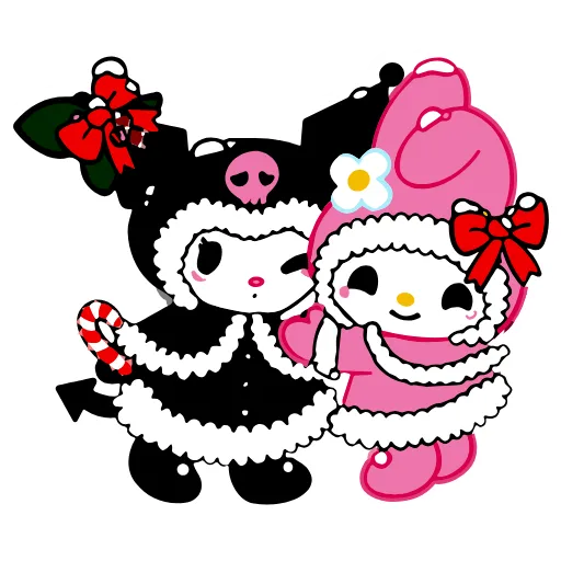 😘 Эмодзи «Kuromi Xmas ×» для Telegram