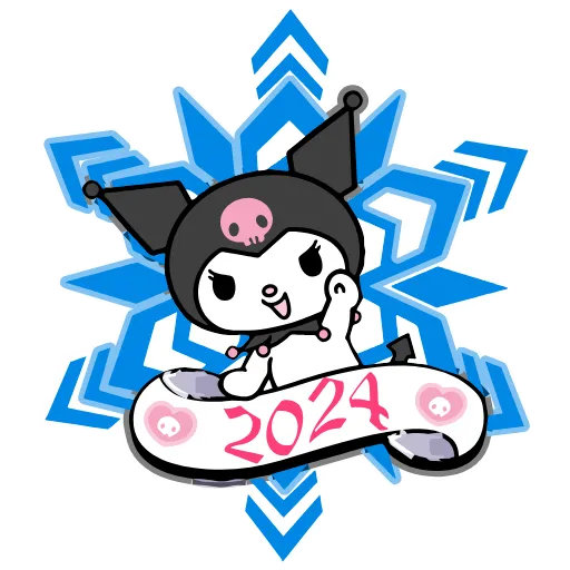 😉 Эмодзи «Kuromi Xmas ×» для Telegram