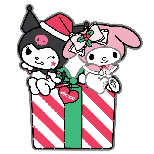 😘 Эмодзи «Kuromi Xmas ×» для Telegram