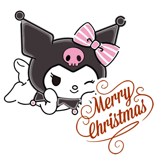 💋 Эмодзи «Kuromi Xmas ×» для Telegram