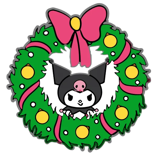 😊 Эмодзи «Kuromi Xmas ×» для Telegram