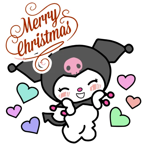 🥰 Эмодзи «Kuromi Xmas ×» для Telegram