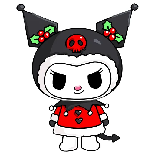 ☺️ Эмодзи «Kuromi Xmas ×» для Telegram
