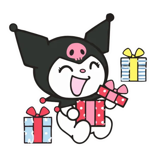 😄 Эмодзи «Kuromi Xmas ×» для Telegram