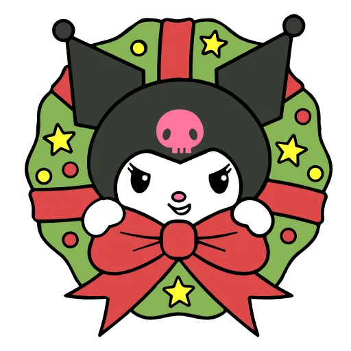 😋 Эмодзи «Kuromi Xmas ×» для Telegram