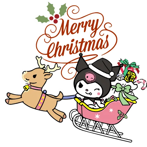 😃 Эмодзи «Kuromi Xmas ×» для Telegram