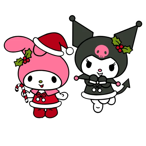 💋 Эмодзи «Kuromi Xmas ×» для Telegram