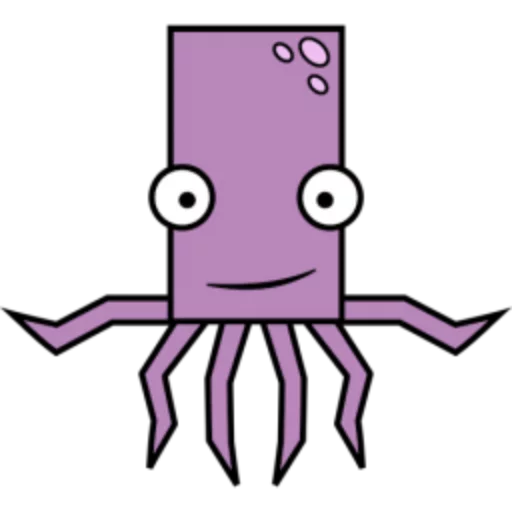 🐙 Стикер «Квадротные Square animals» для Telegram