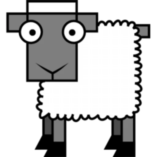 🐑 Стикер «Квадротные Square animals» для Telegram