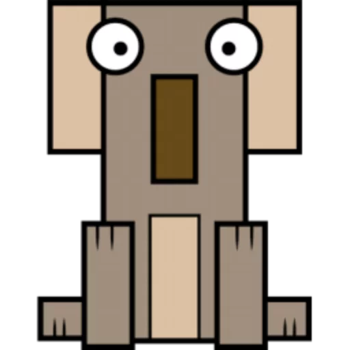 🐨 Стикер «Квадротные Square animals» для Telegram