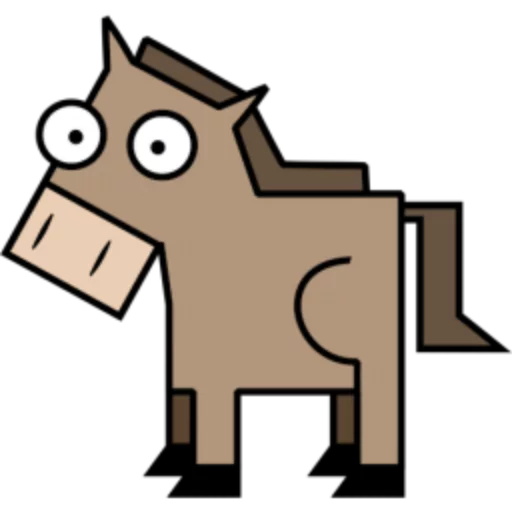 🐎 Стикер «Квадротные Square animals» для Telegram