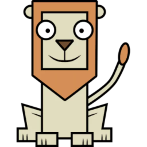 🦁 Стикер «Квадротные Square animals» для Telegram