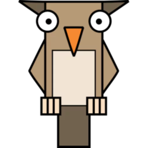 🦉 Стикер «Квадротные Square animals» для Telegram