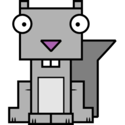 🐿 Стикер «Квадротные Square animals» для Telegram