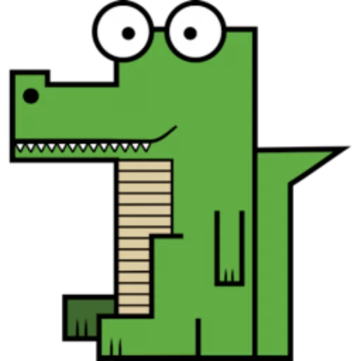 🐊 Стикер «Квадротные Square animals» для Telegram