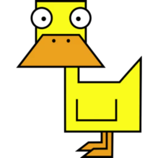 🦆 Стикер «Квадротные Square animals» для Telegram