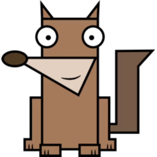 🐺 Стикер «Квадротные Square animals» для Telegram